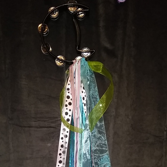 Gypsy Custom Moon Tambourine Ribbons/Beads - Picture 4 of 8